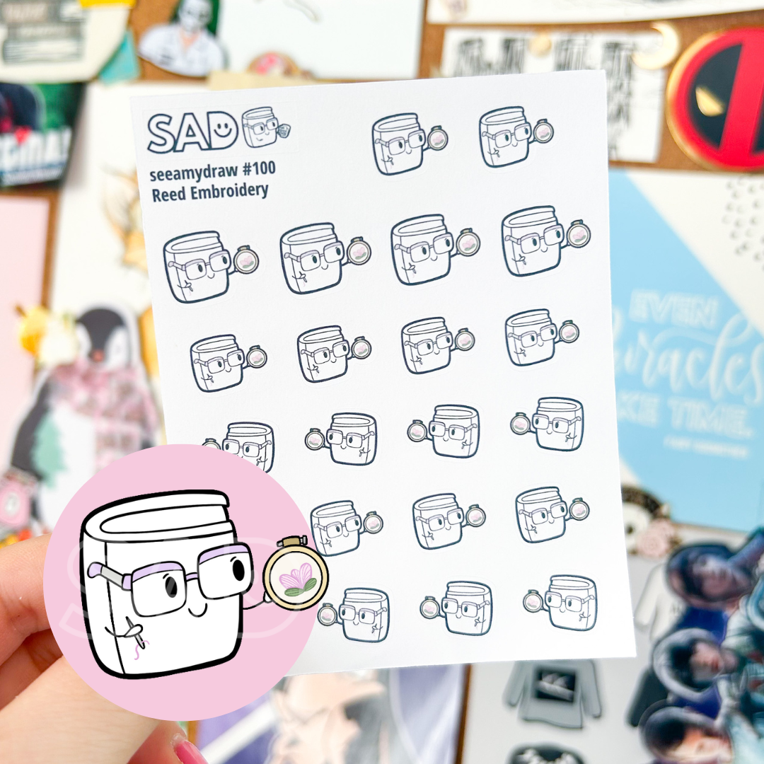 100 Reed Embroidery | Regular Matte or Clear Matte