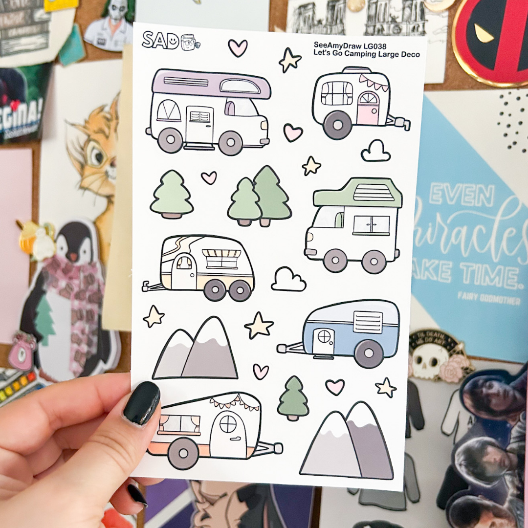 LG038 Let's Go Camping Deco | Regular Matte or Clear Matte