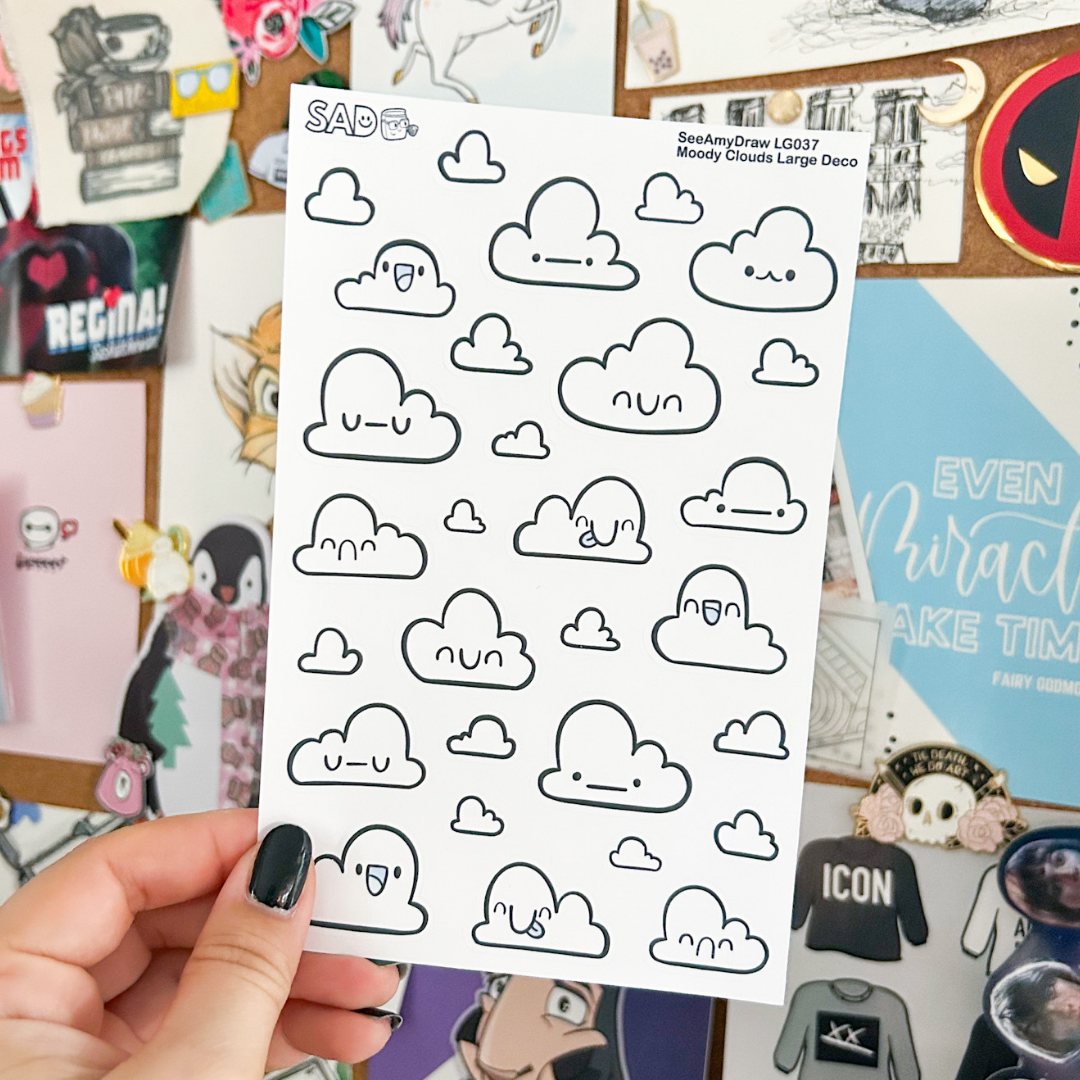 LG037 Moody Clouds Deco | Regular Matte or Clear Matte