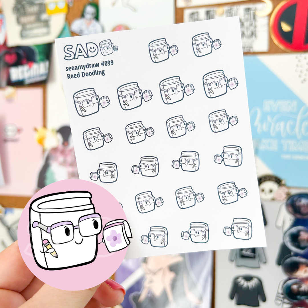 099 Reed Doodling | Regular Matte or Clear Matte