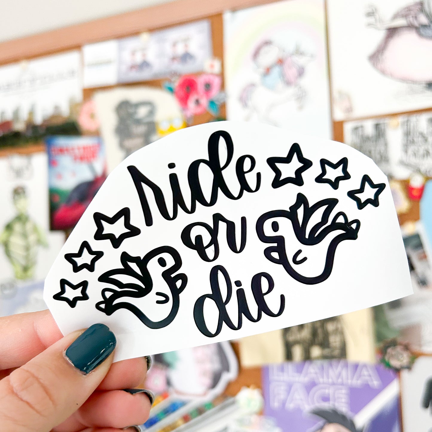 Ride or Die Vinyl Decal | Select Vinyl Color
