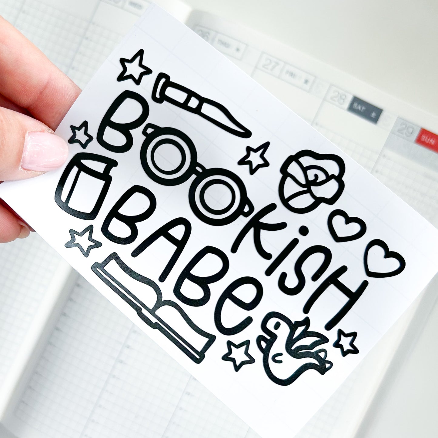 Bookish Babe Vinyl Decal | Select Vinyl Color