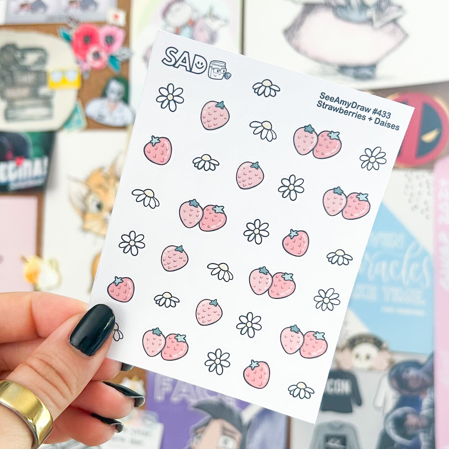 433 Strawberries and Daisies