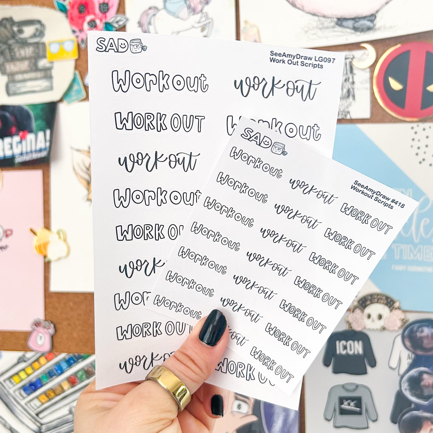 Work Out Scripts | Choose Sheet Size