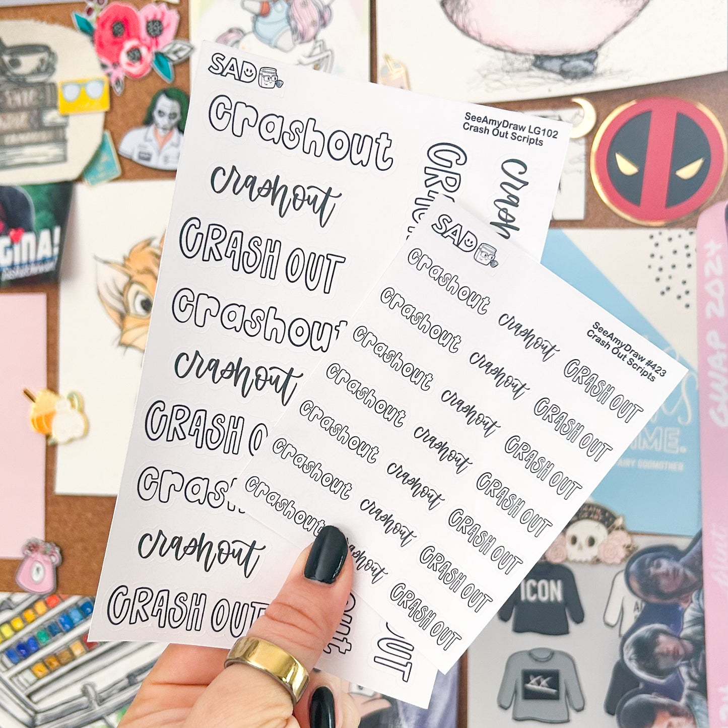 Crash Out Scripts | Choose Sheet Size