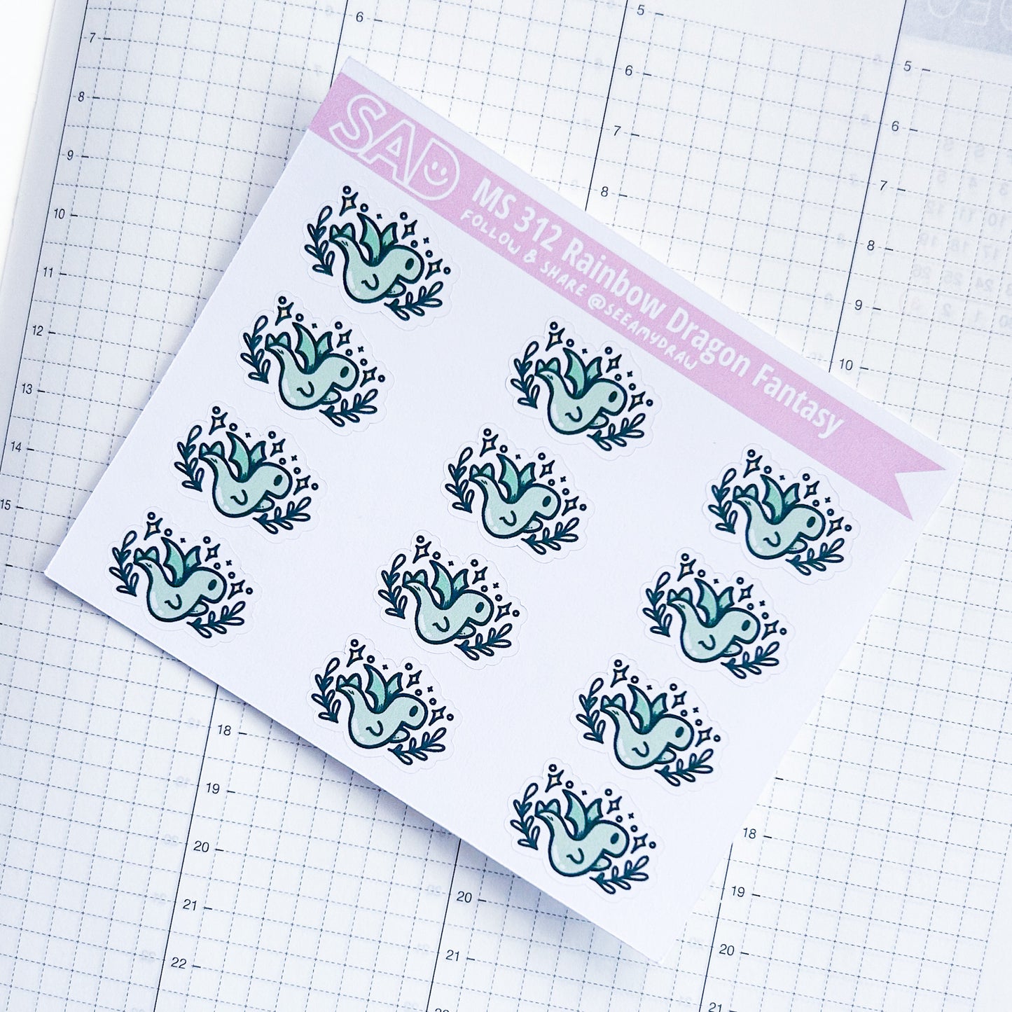 Rainbow Bookish Theme Mini Sheets | Regular or Clear Matte