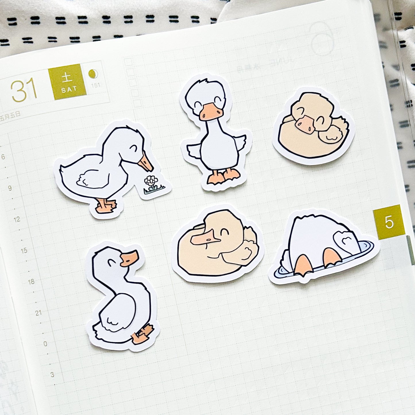 Mini Ducks in a Row Die Cut Bundle | Cardstock or Vinyl