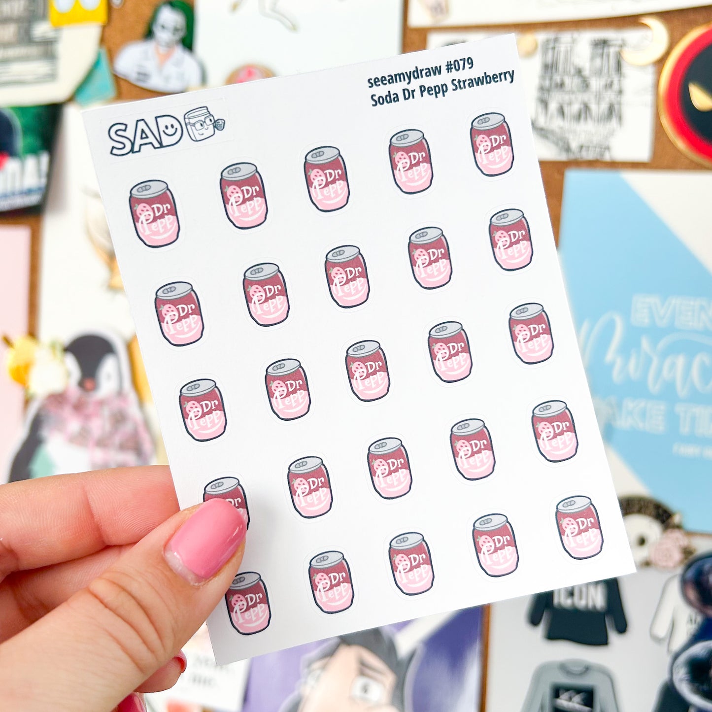 Soda Dr. Pepp Sticker Sheet | Regular Matte or Clear Matte