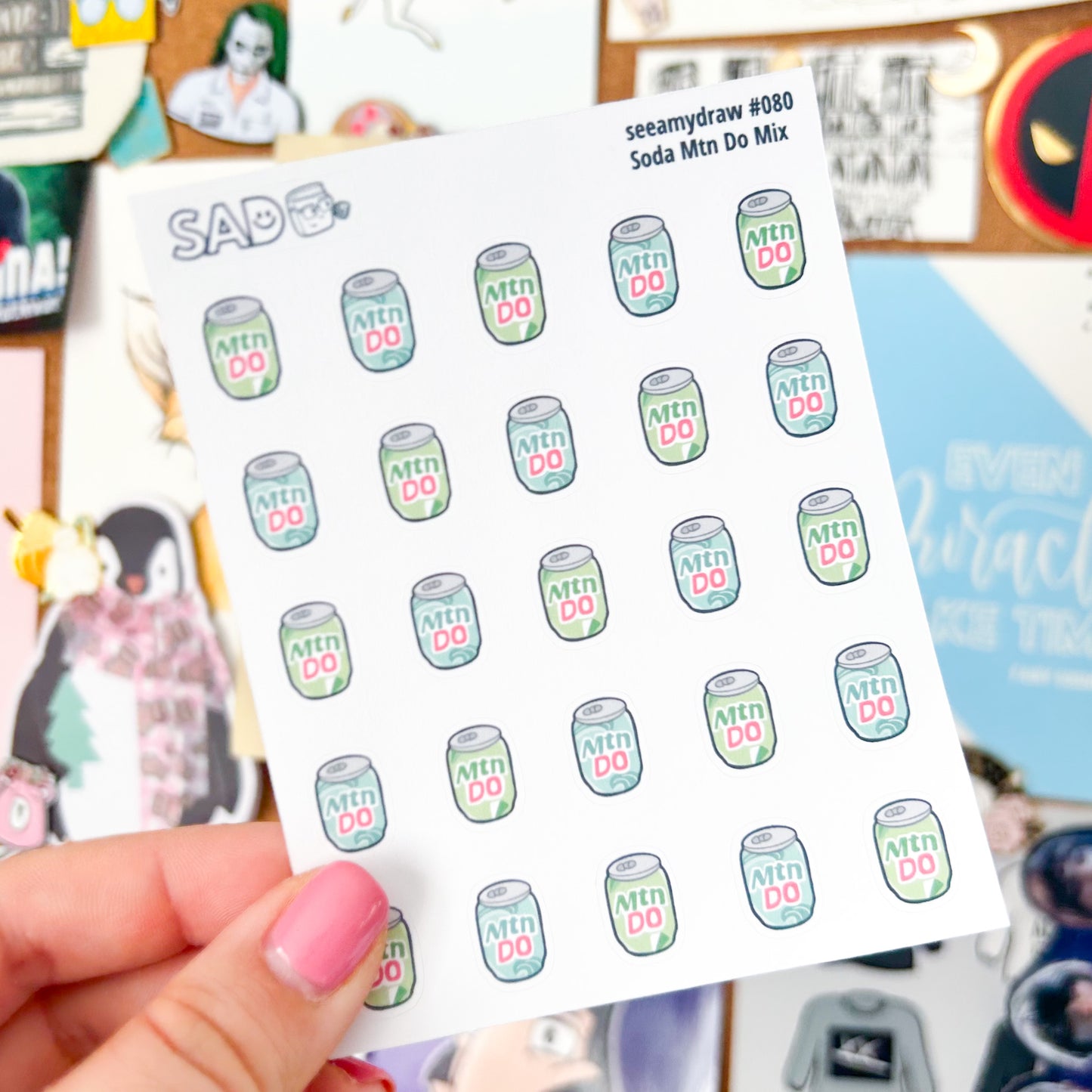 Soda Root Beer Ginger Ale Do Lemon Lime Sticker Sheet | Regular Matte or Clear Matte