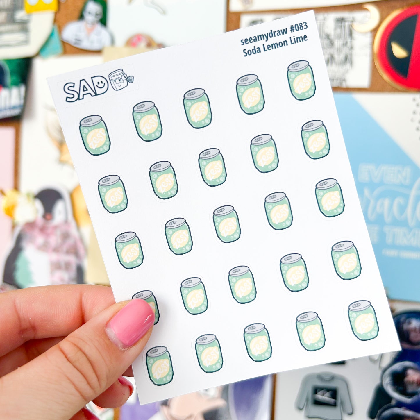Soda Root Beer Ginger Ale Do Lemon Lime Sticker Sheet | Regular Matte or Clear Matte