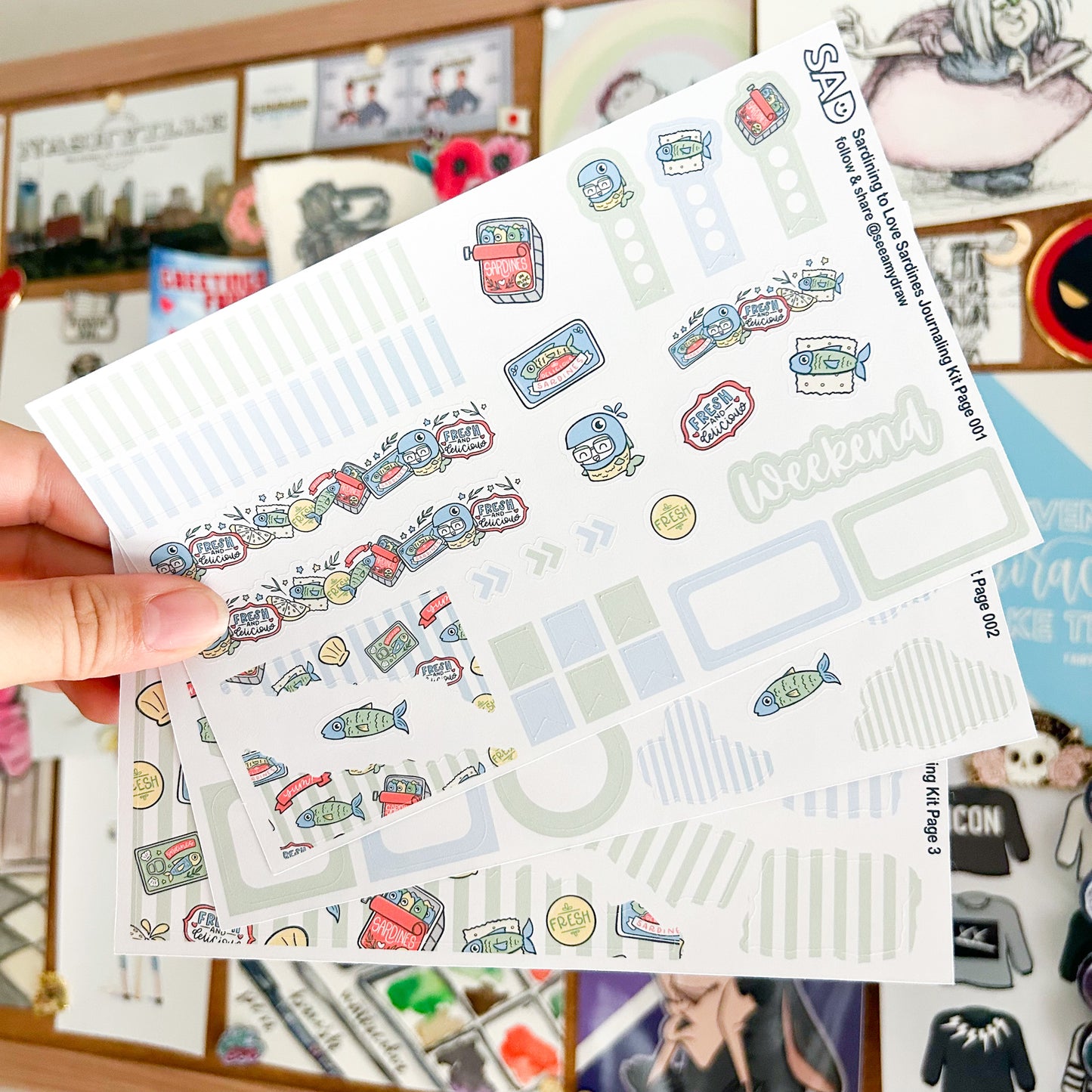 Sardining to Love Sardines Journaling Kit