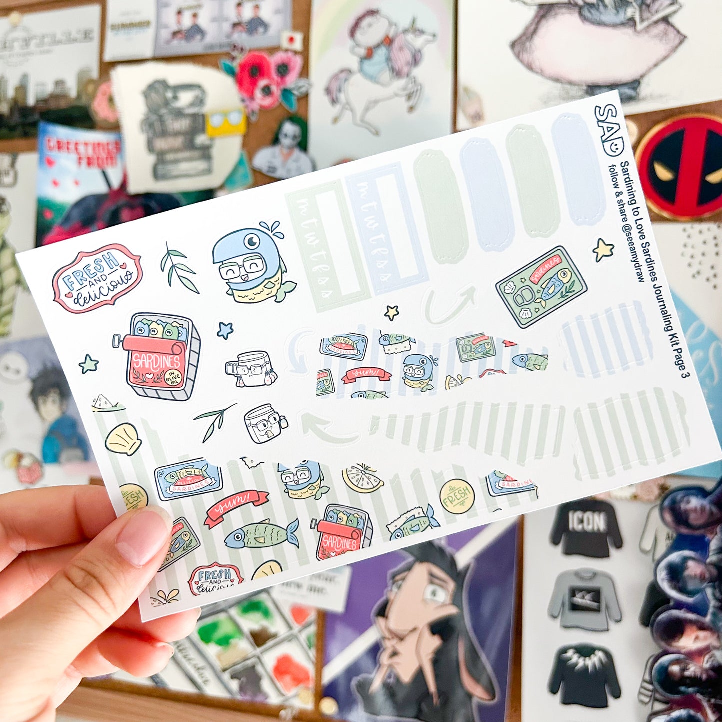 Sardining to Love Sardines Journaling Kit
