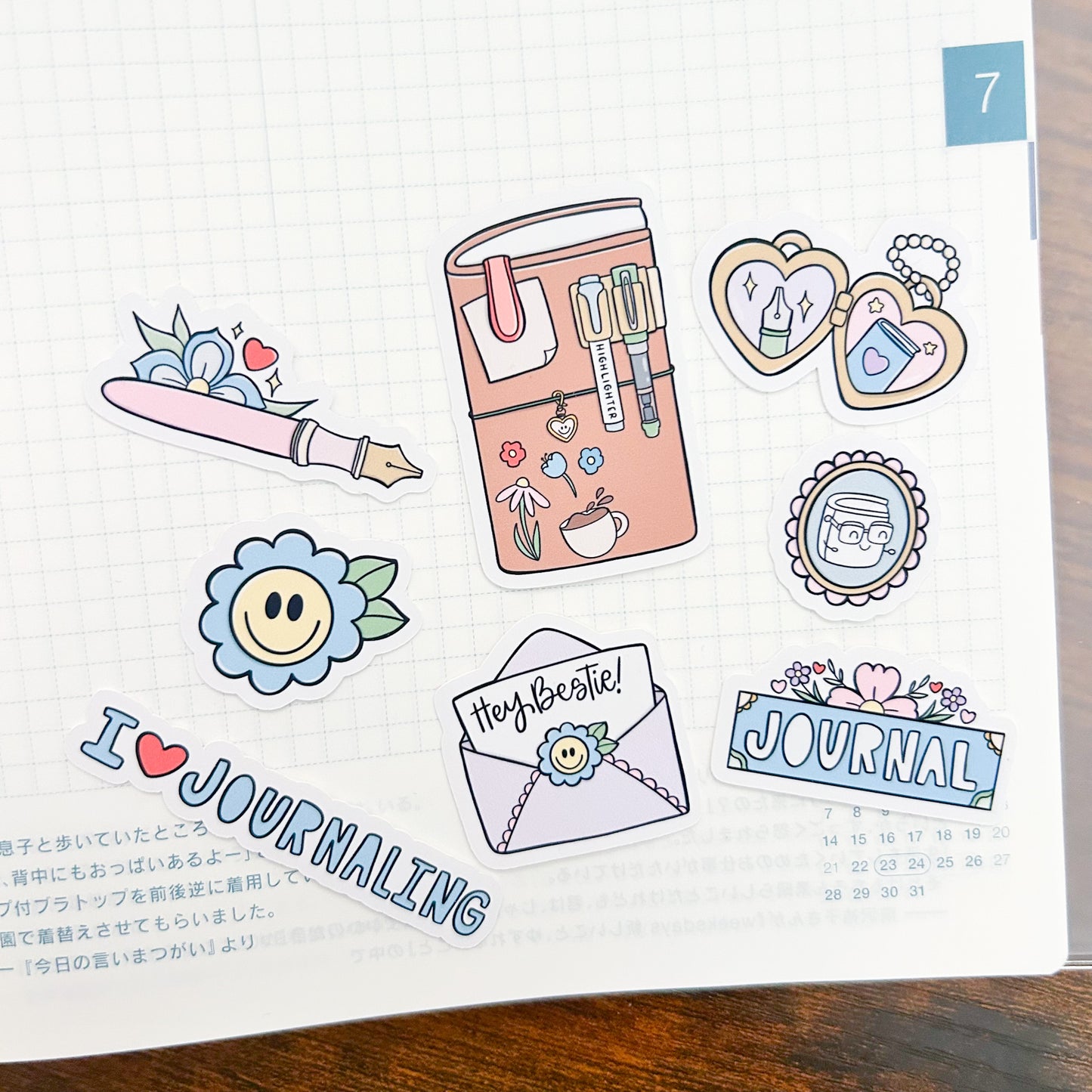 Mini I <3 Journaling Die Cut Bundle | Cardstock or Vinyl