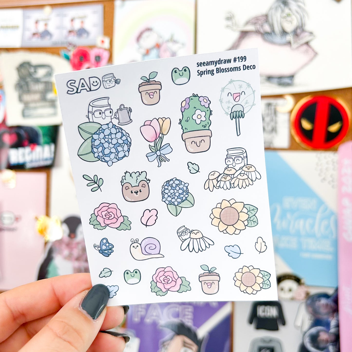 199 Spring Blossoms Deco | Regular Matte or Clear Matte