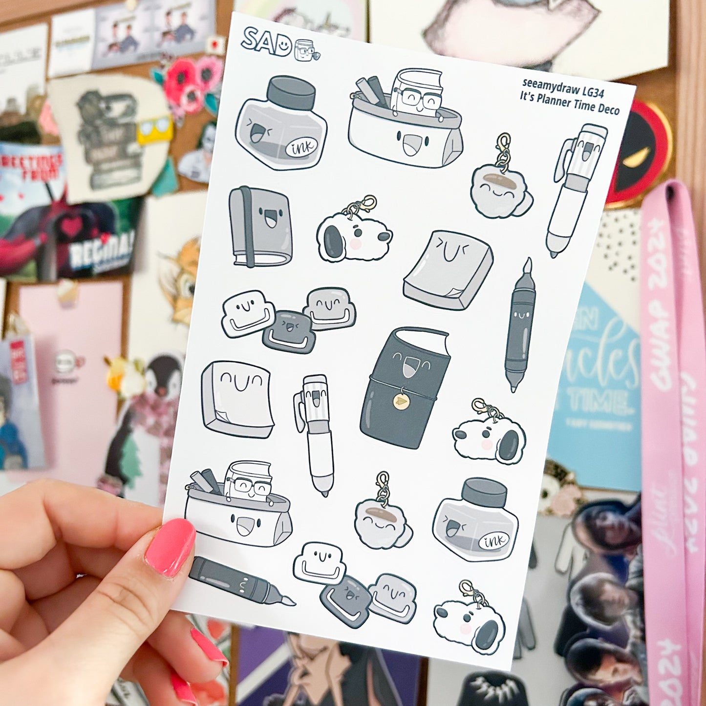LG034 It's Planner Time Deco | Regular Matte or Clear Matte