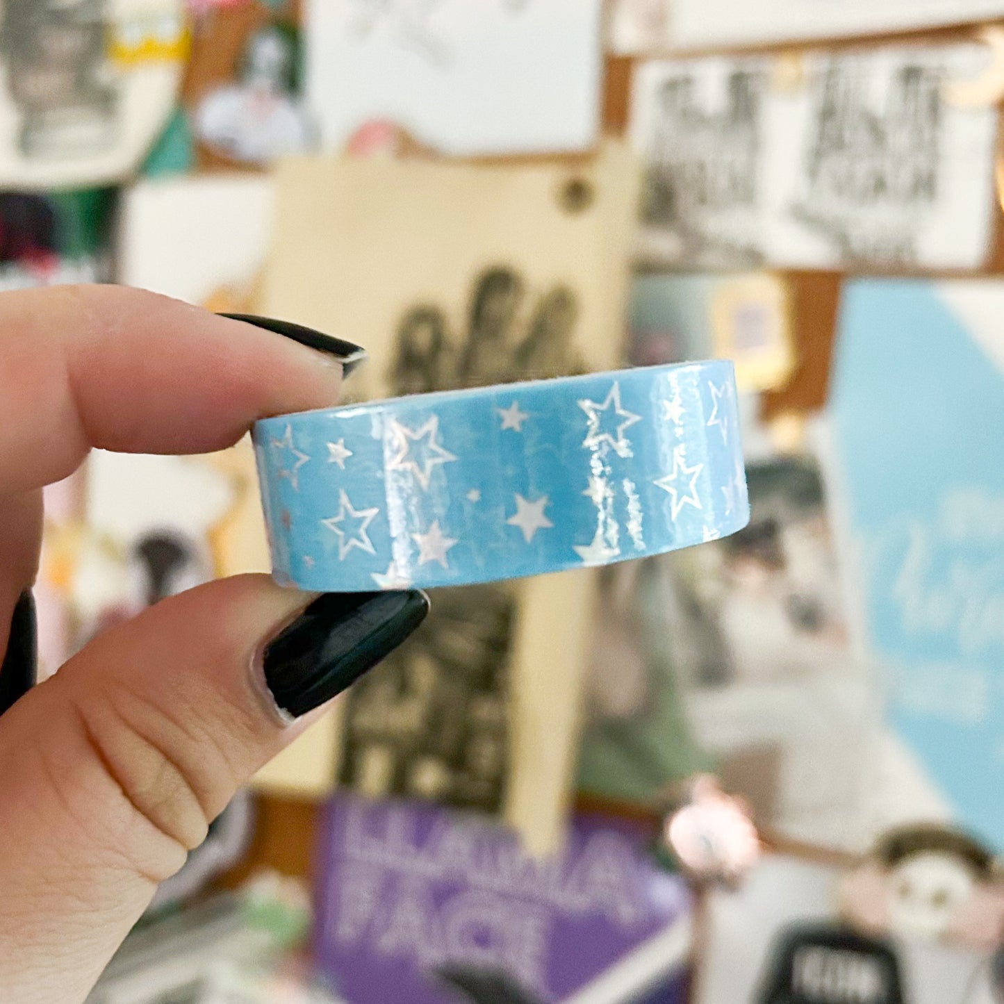 Blue SAD Stars Washi Tape | 15mm Washi Tape
