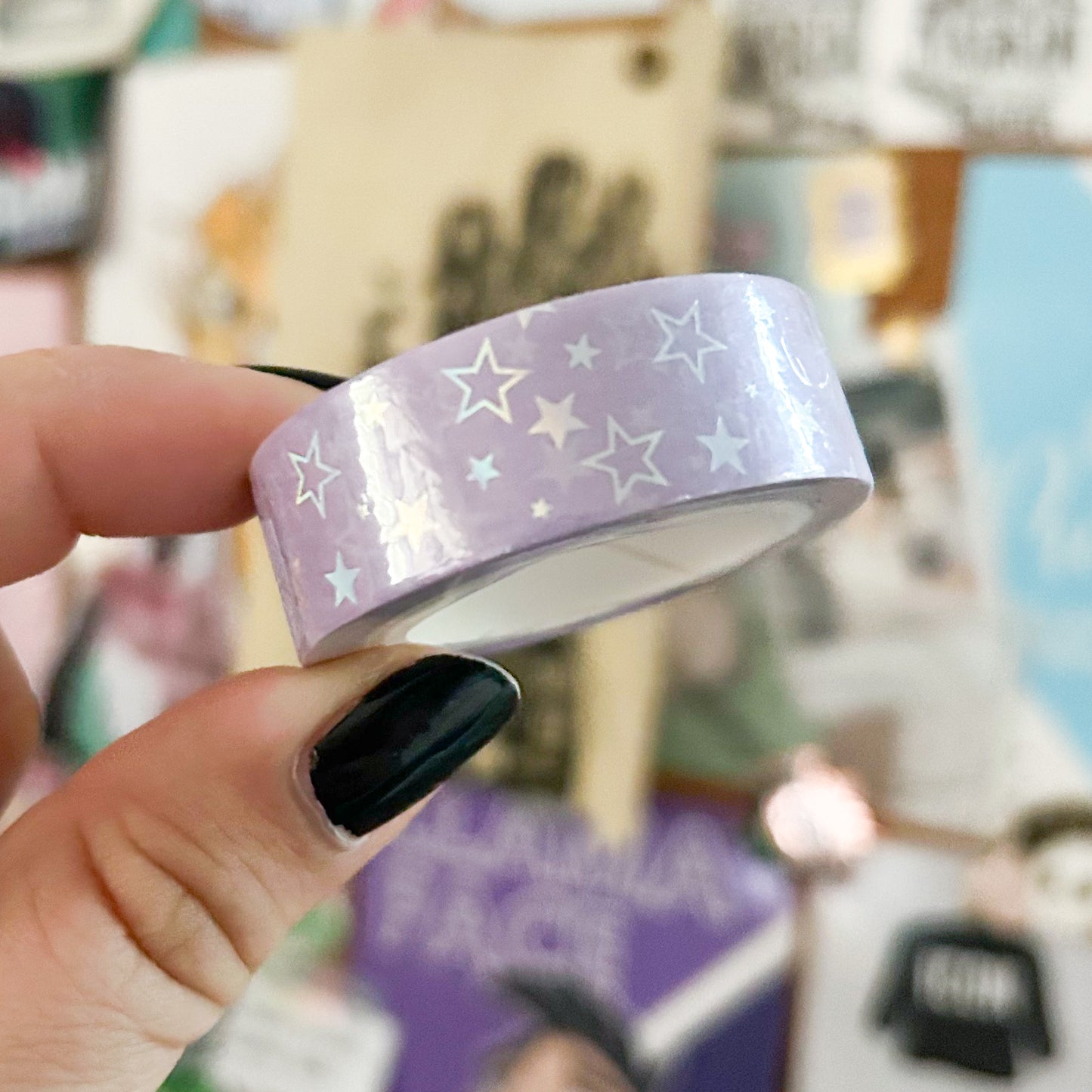Lilac SAD Stars Washi Tape | 15mm Washi Tape