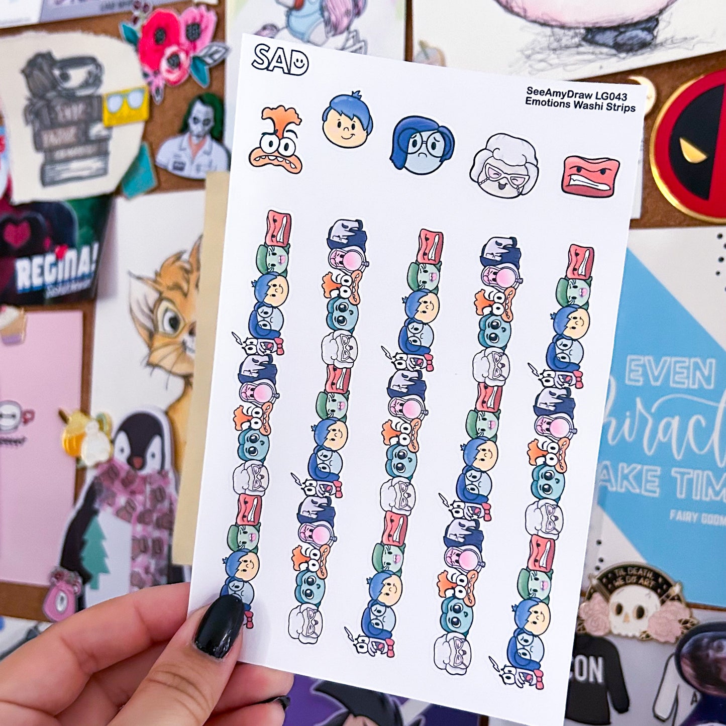 LG043 Emotions Washi Strip | Regular Matte or Clear Matte