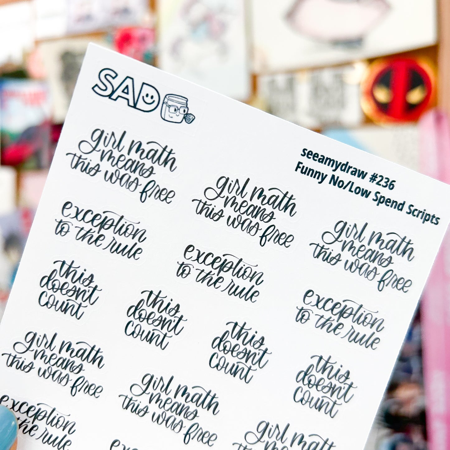 236 Funny No / Low Spend | Regular Matte or Clear Matte
