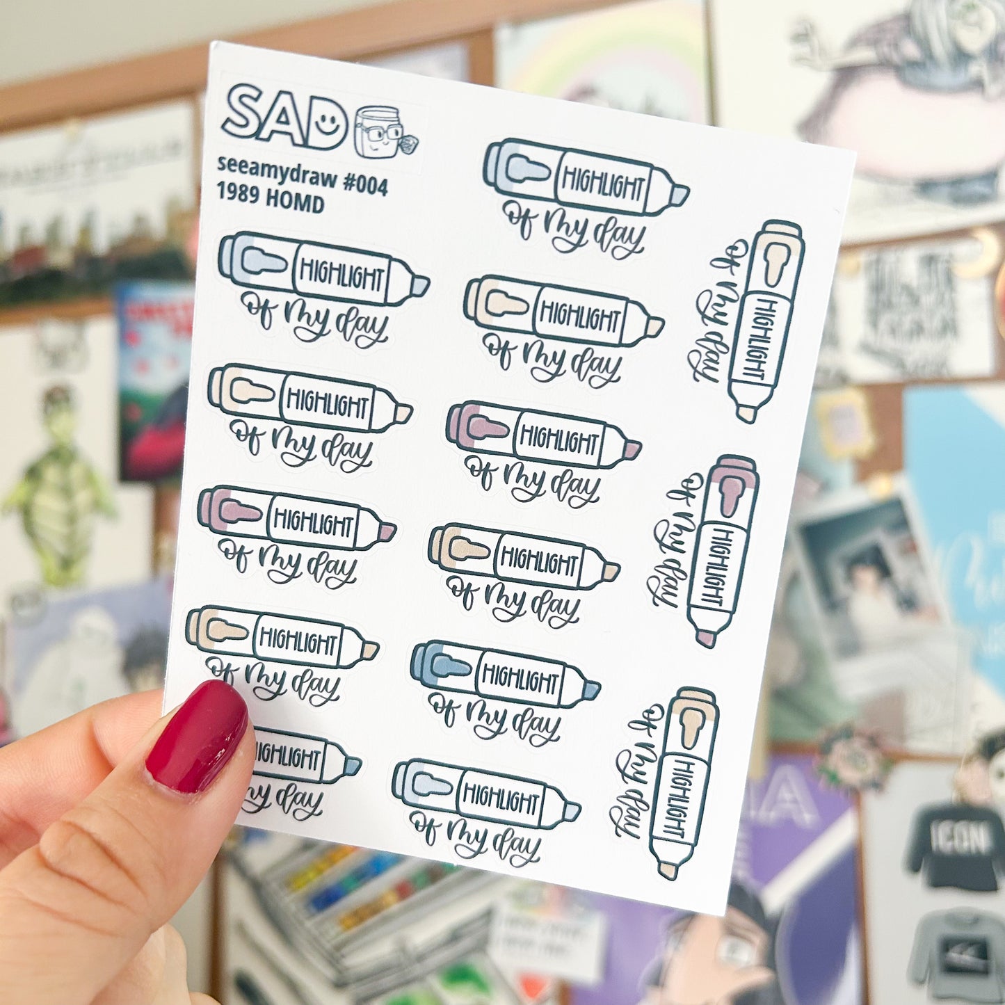 Highlight of My Day Stickers | 13 Color Palettes Available | Regular Matte or Clear Matte