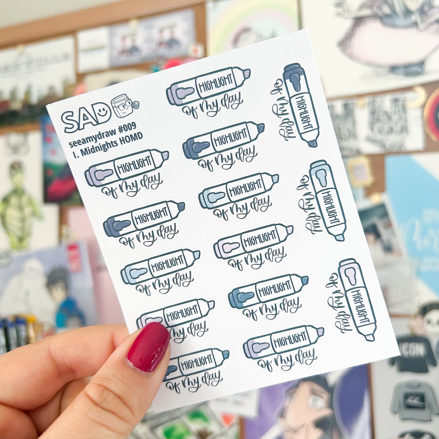 Highlight of My Day Stickers | 13 Color Palettes Available | Regular Matte or Clear Matte