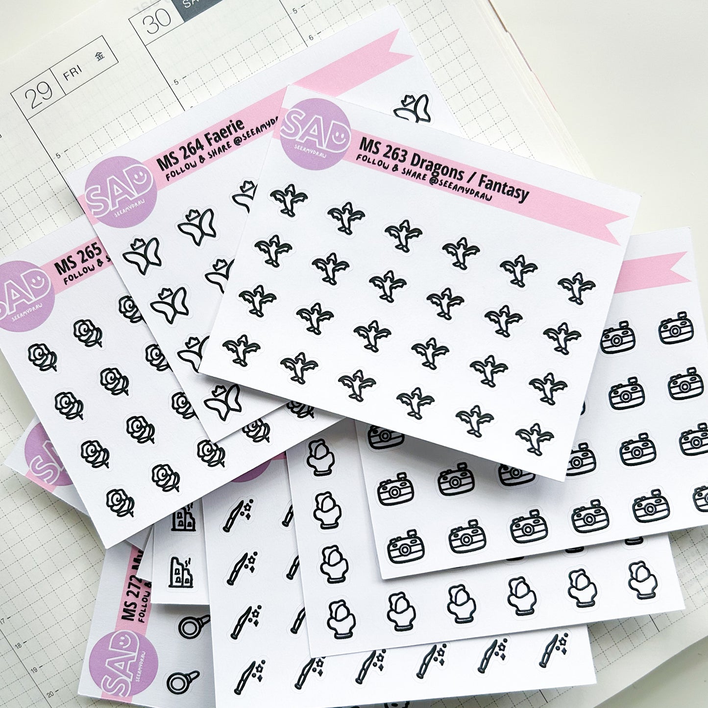Mini Genre Icons | Regular or Clear Matte