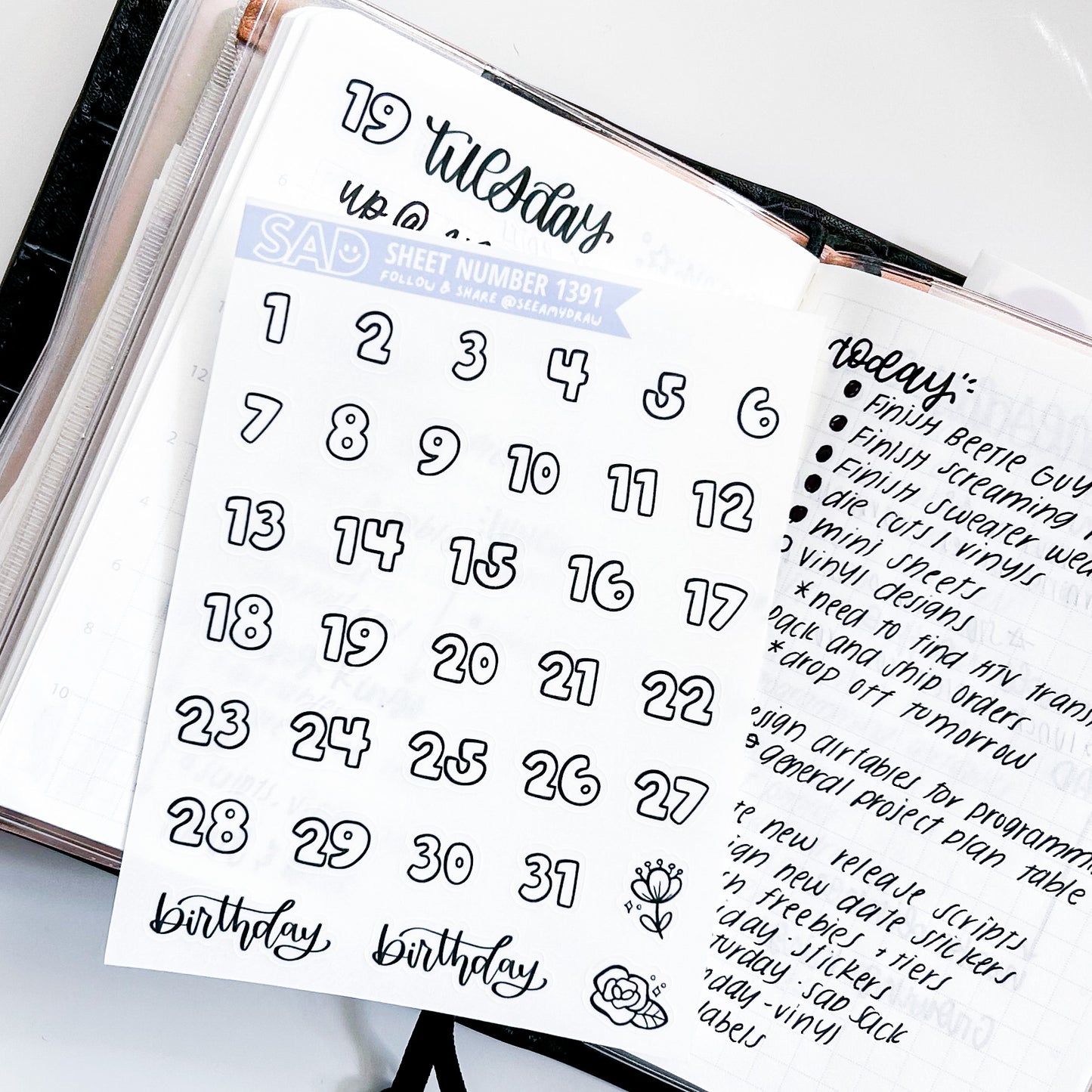 180 Date Stickers | Restock