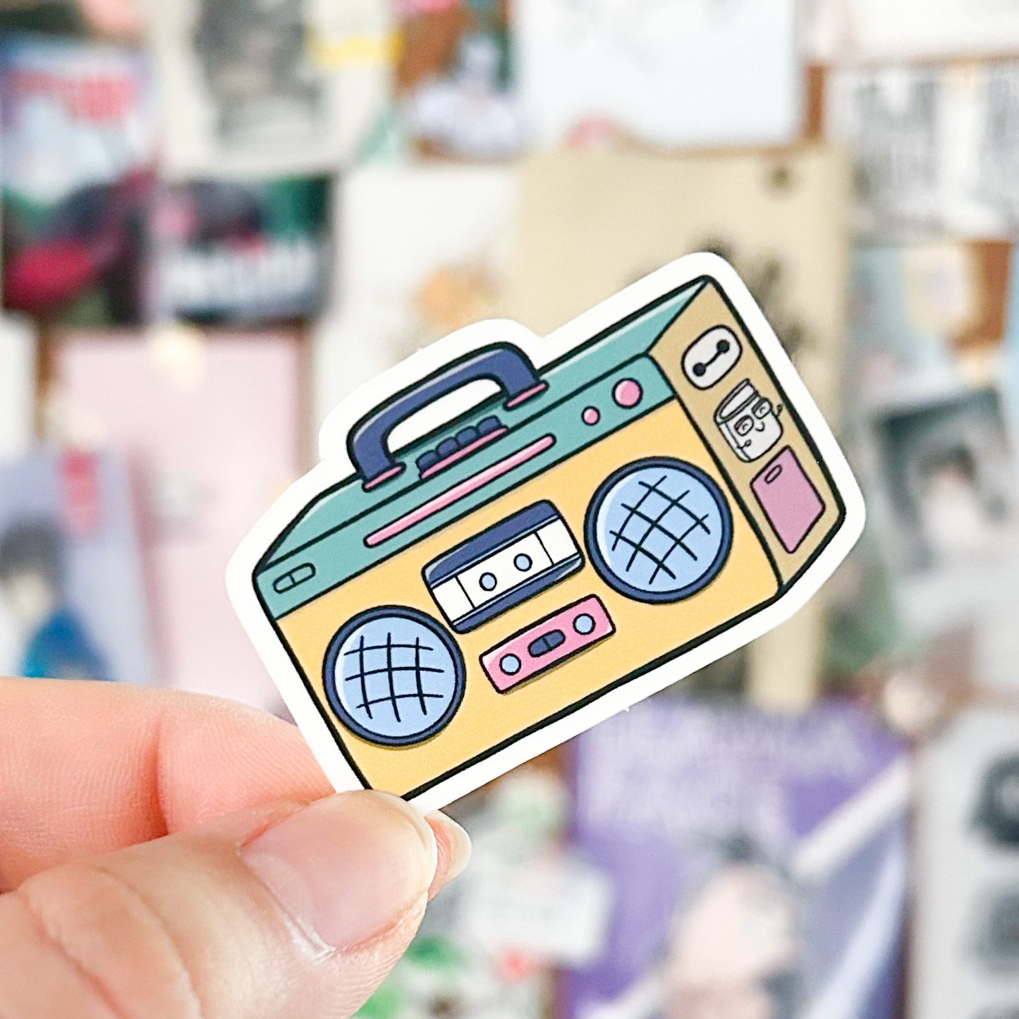 I Love Music Boombox Vinyl | March Patreon | Dishwasher Safe