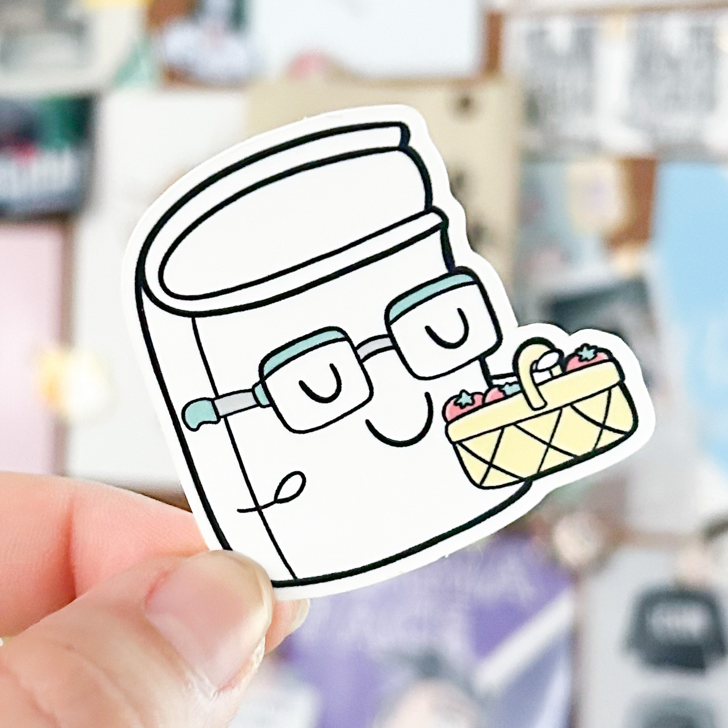 Strawberry Reed Vinyl | March Patreon | Dishwasher Safe