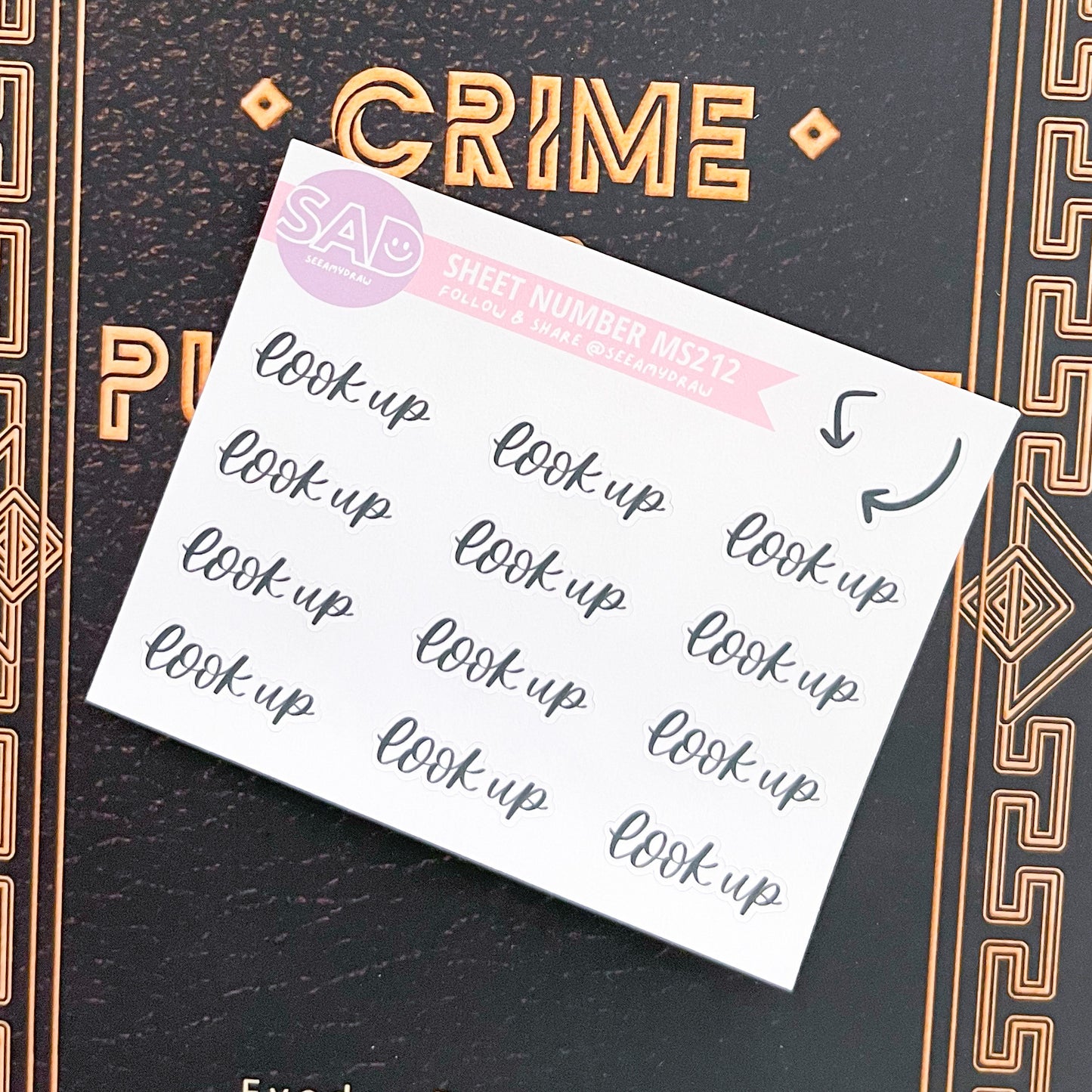 MS 212 - Look Up Script | Regular or Clear Matte