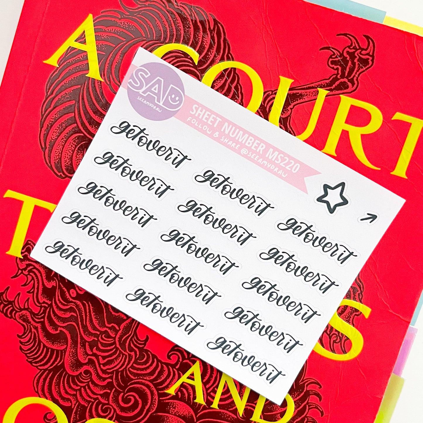 MS 220 - Get Over It Script | Regular or Clear Matte