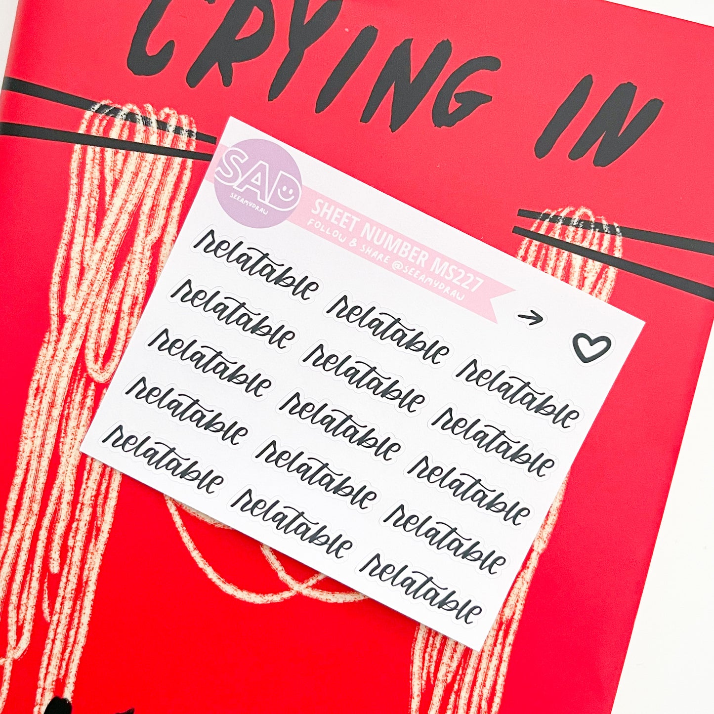 MS 227 - Relatable Script | Regular or Clear Matte