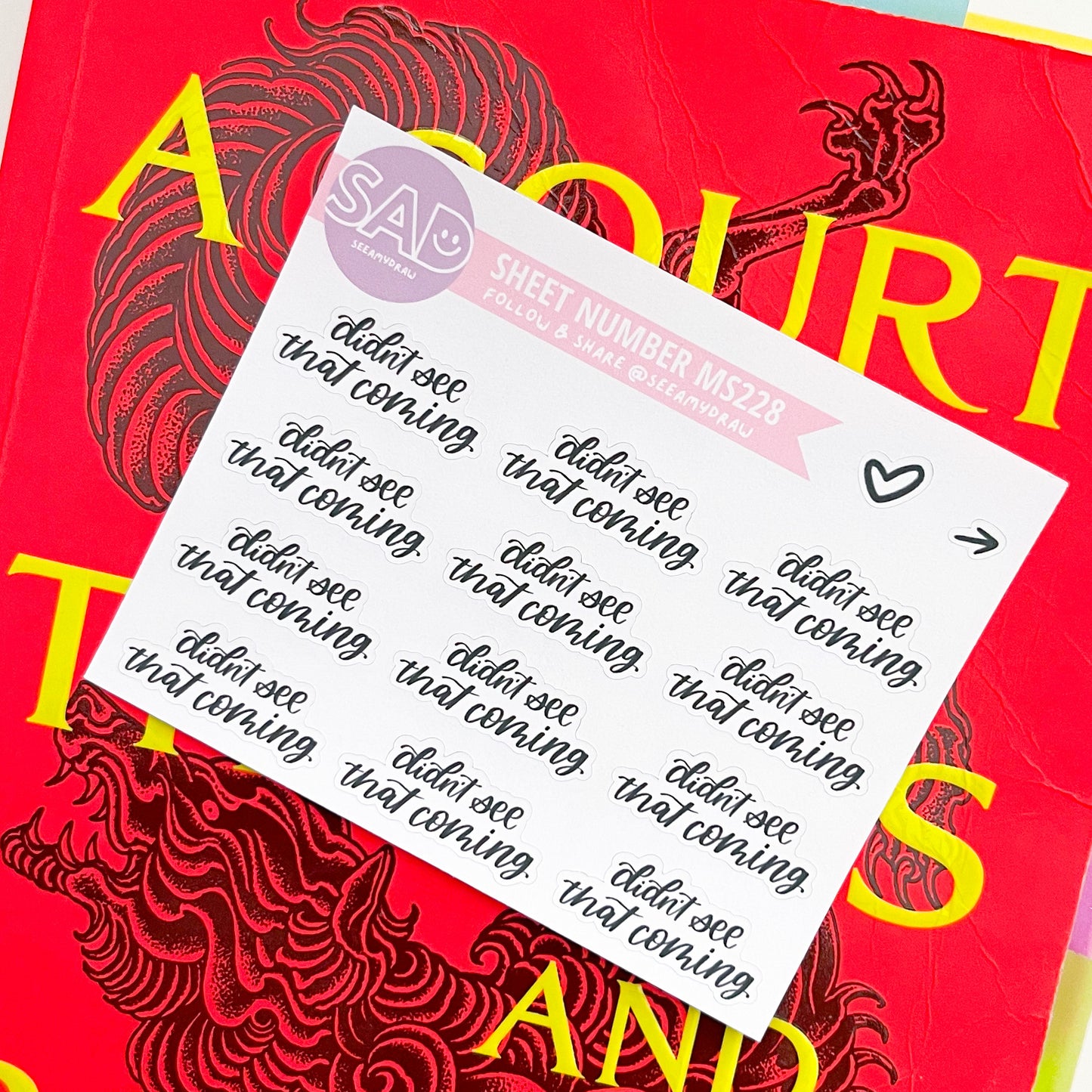 MS 228 - Didn't See That Coming Script | Regular or Clear Matte