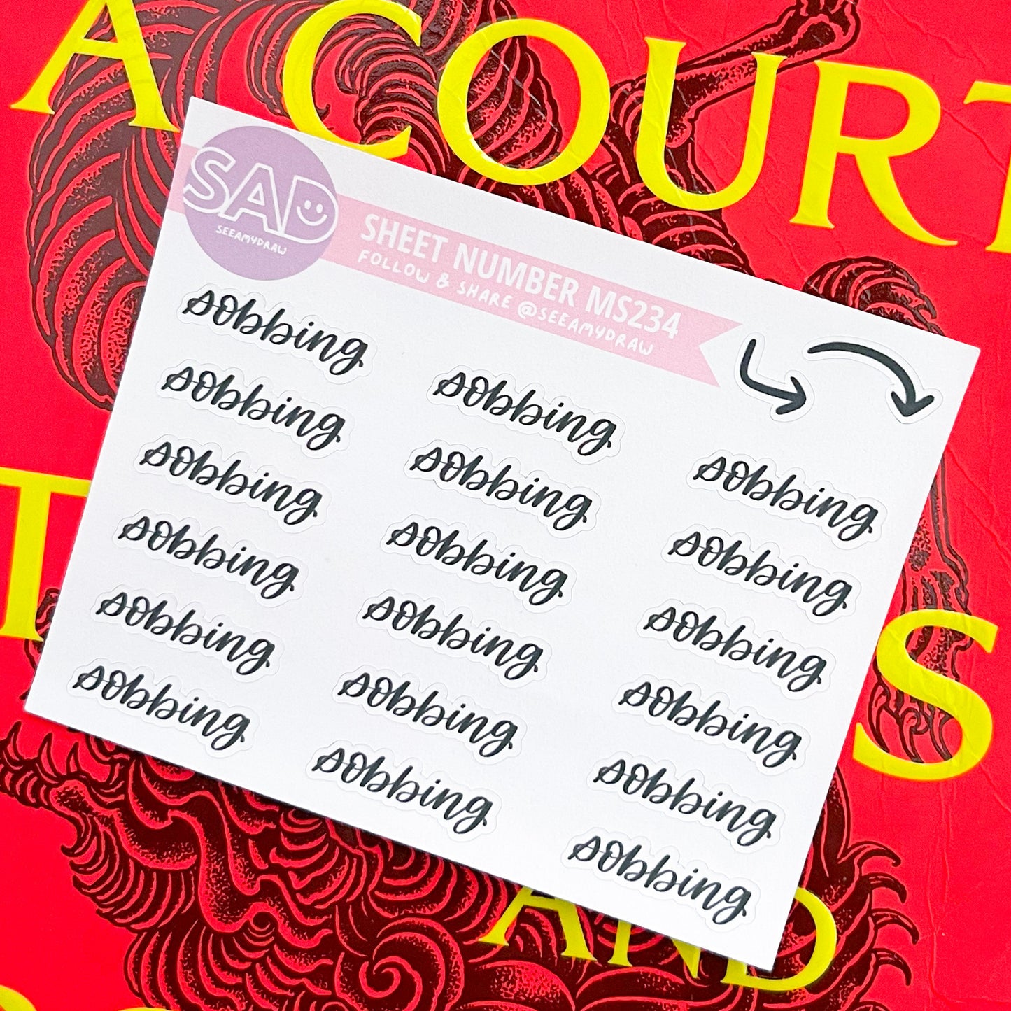 MS 234 - Sobbing Script | Regular or Clear Matte
