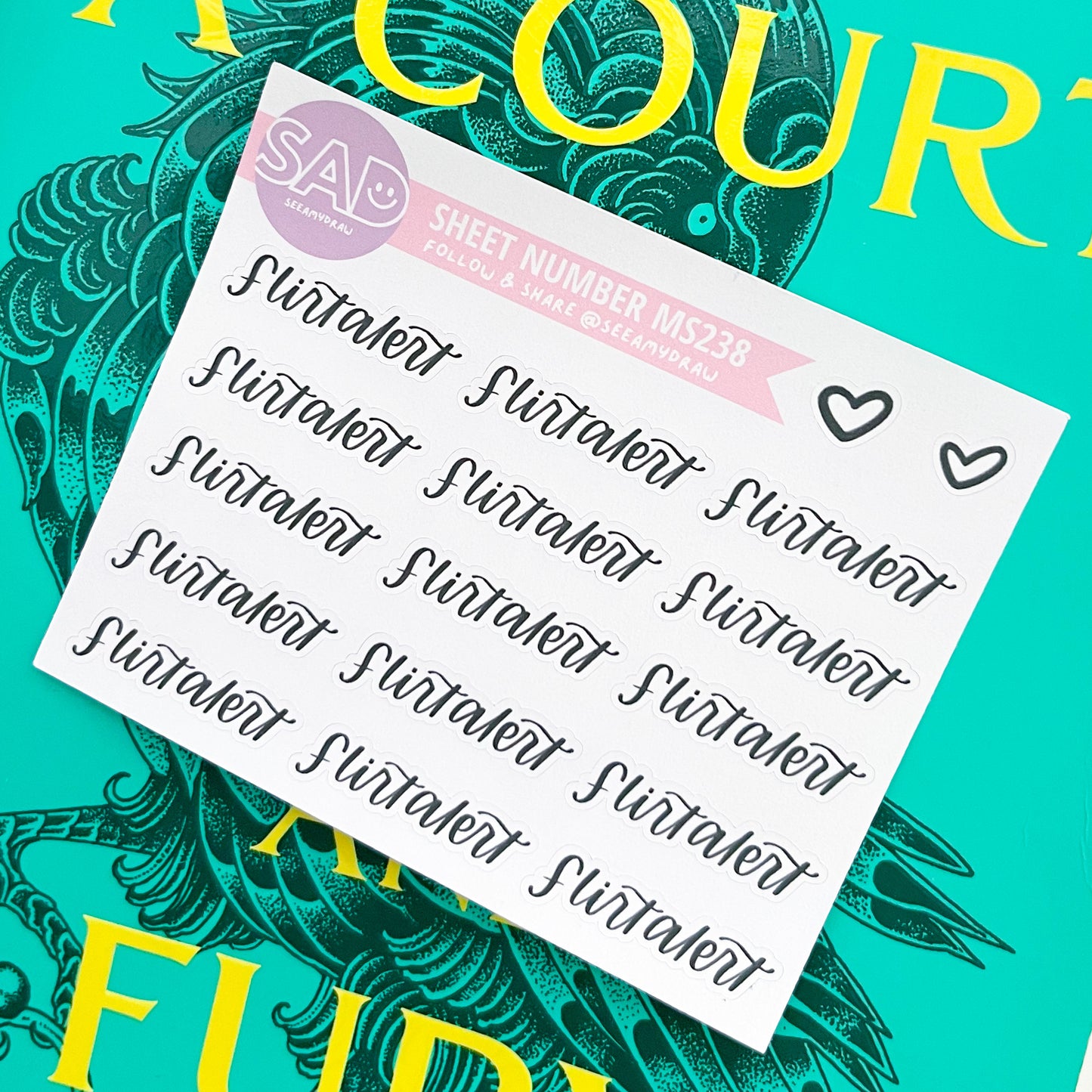 MS 238 - Flirt Alert Script | Regular or Clear Matte