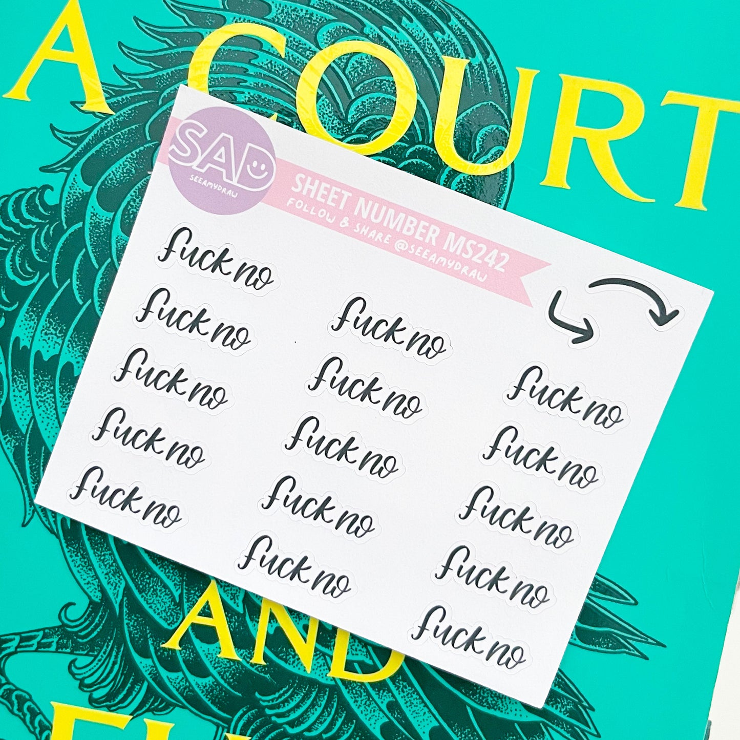 MS 242 - Fuck No Script | Regular or Clear Matte