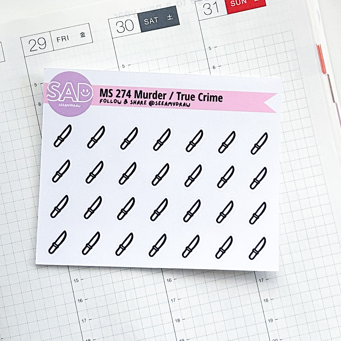 Mini Genre Icons | Regular or Clear Matte