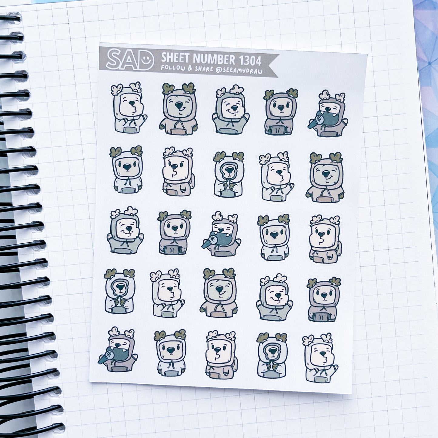 118 Neutral Hoodie Bears | Regular Matte or Clear Matte