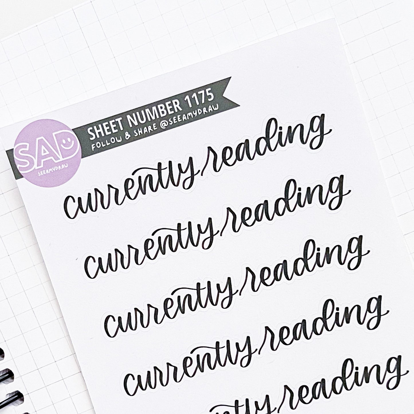 1175 - Currently Reading Scripts | Regular Matte or Clear Matte