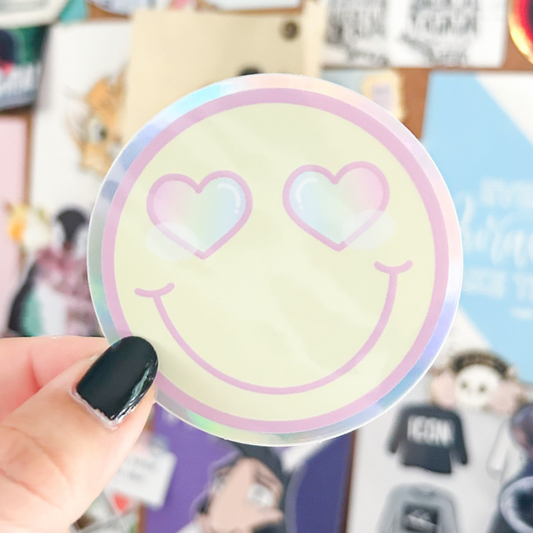 Smiley Sun with Sunnies Vinyl Decal | WATERPROOF