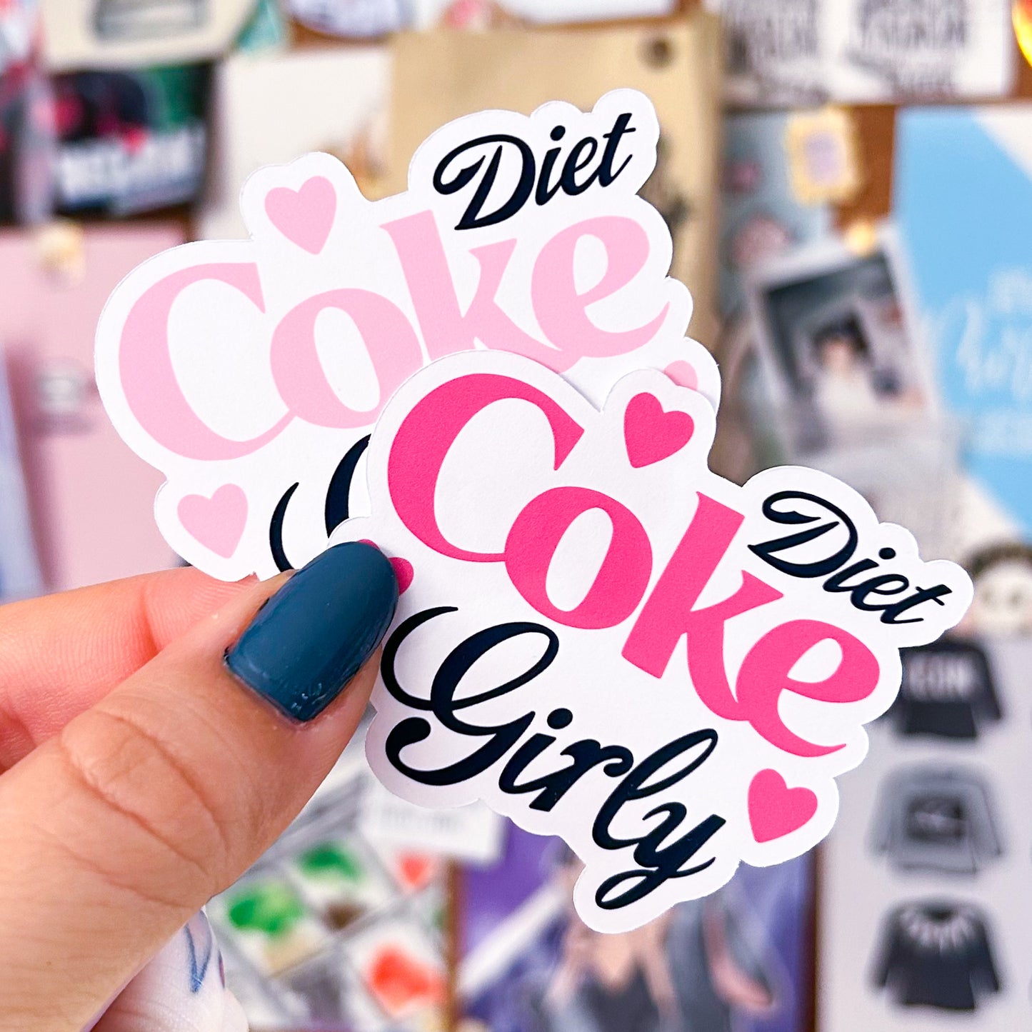 Diet Cola Girly Script | Die Cut or Vinyl