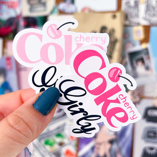 Cherry Cola Girly Script | Die Cut or Vinyl