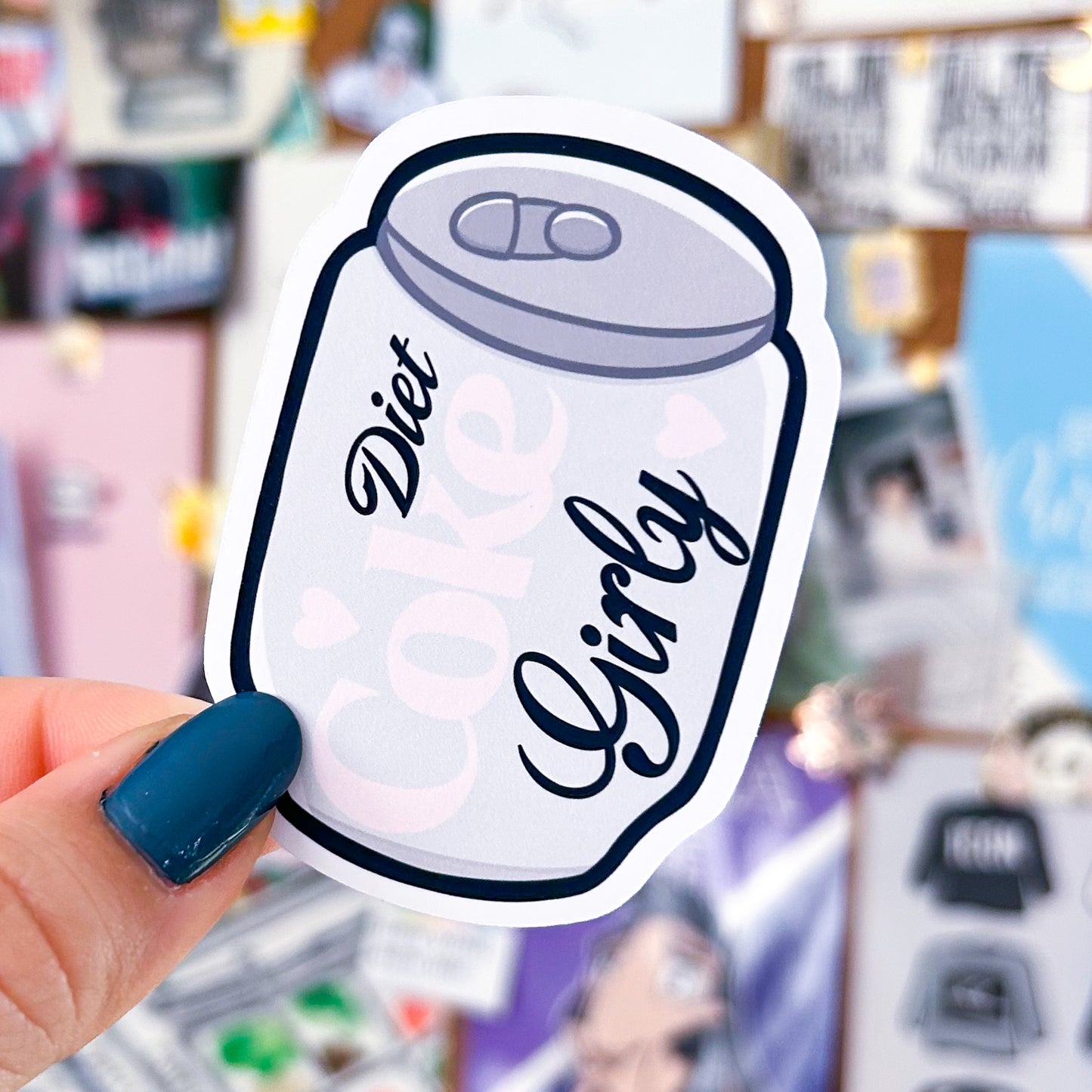 Diet Cola Girly Can | Die Cut or Vinyl