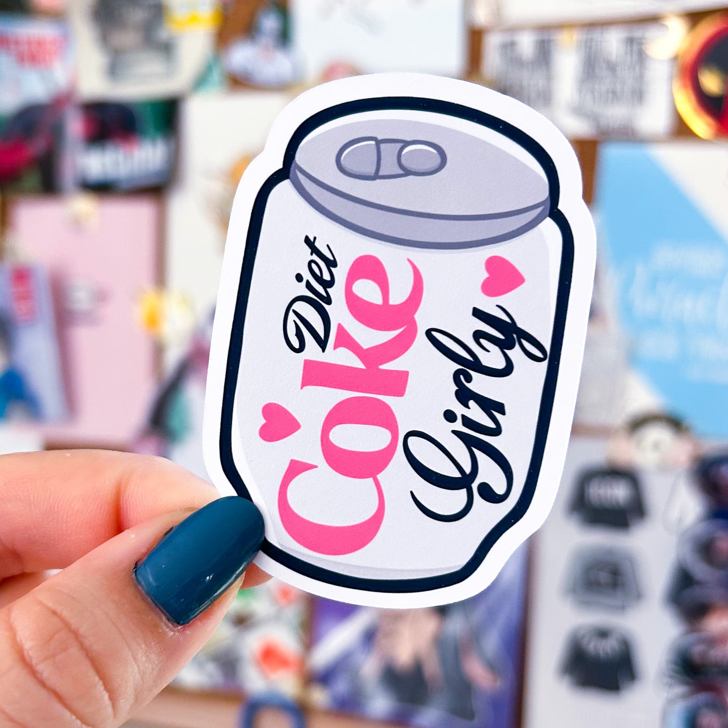 Diet Cola Girly Can | Die Cut or Vinyl