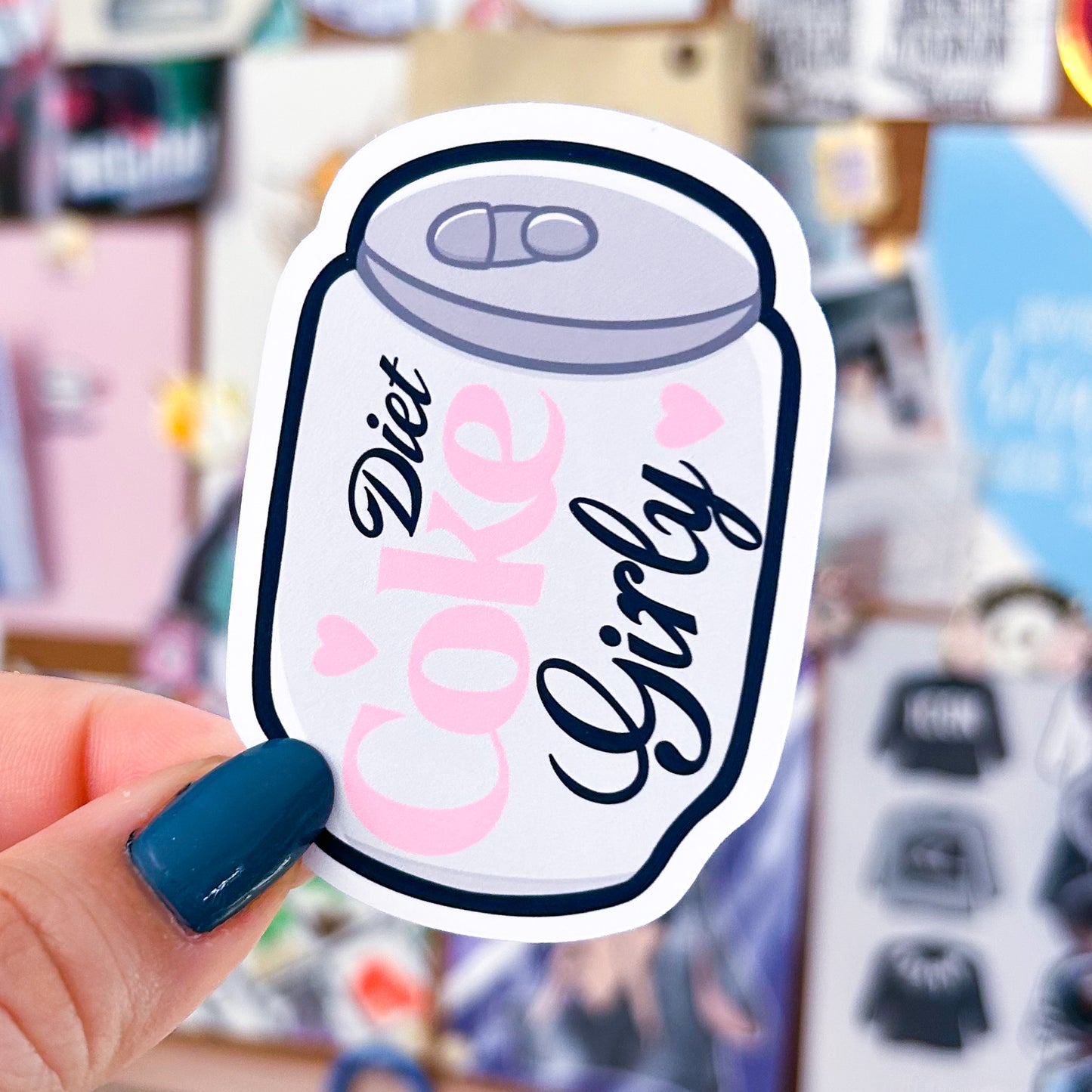 Diet Cola Girly Can | Die Cut or Vinyl