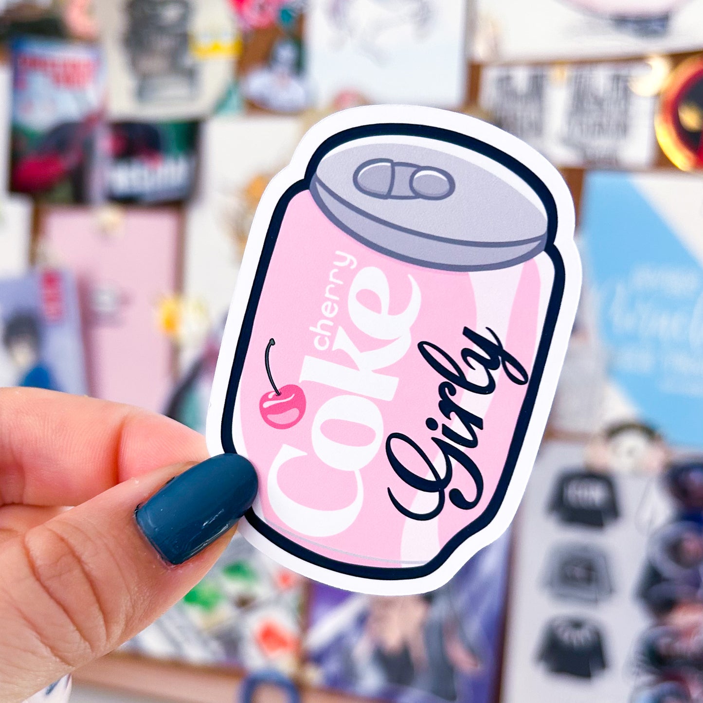 Cherry Cola Girly Can | Die Cut or Vinyl