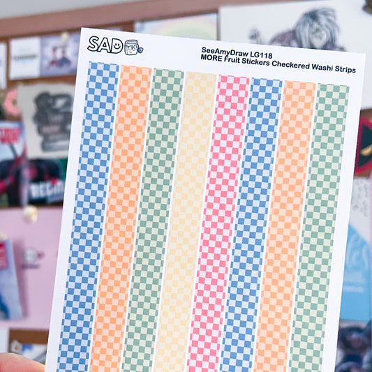 LG118 MORE Fruit Stickers Washi Strips