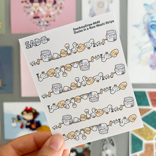440 Ducks in a Row Washi Strips