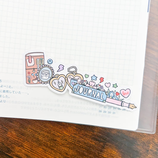 I <3 Journaling Washi Die Cut | Cardstock or Vinyl