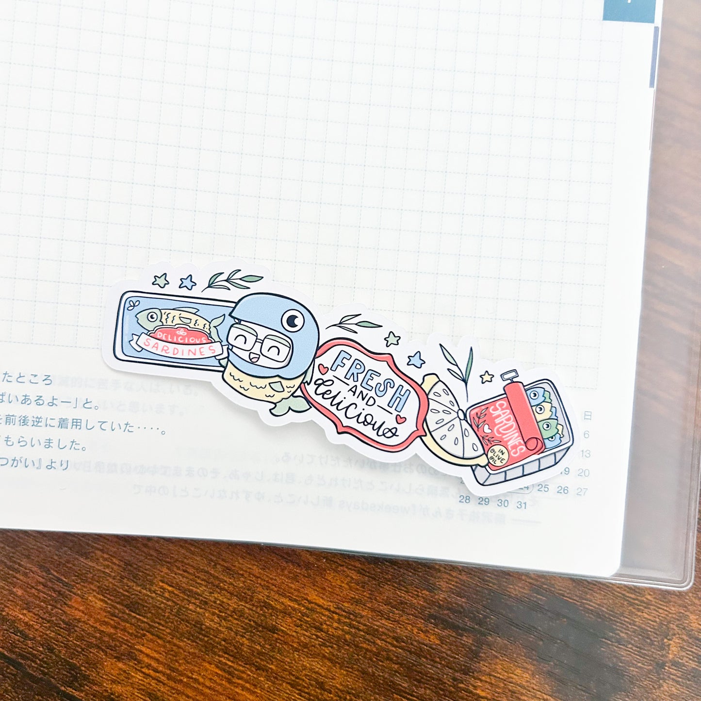 Sardining to Love Sardines Washi Die Cut | Cardstock or Vinyl